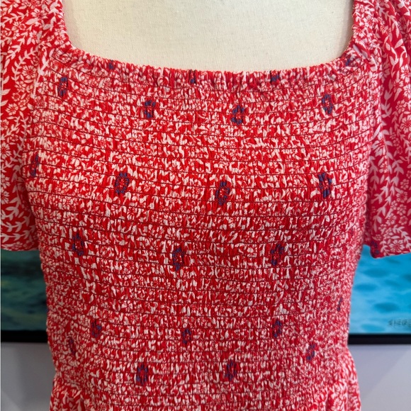 NWT Talbots Flowing Branches Smocked Dress Size PL - Picture 5 of 9